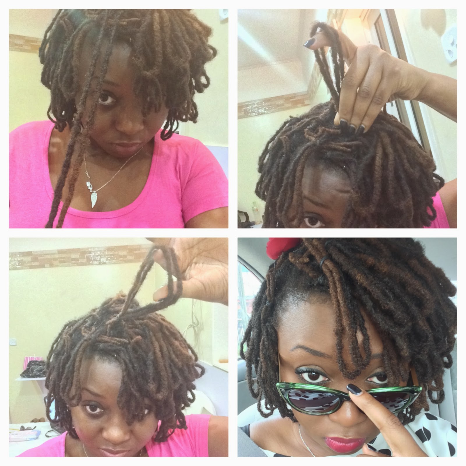 Hair How To Loc Loops/Petals in 4 easy steps.